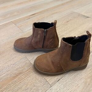 Zara Brown Leather Kids Boots size 26